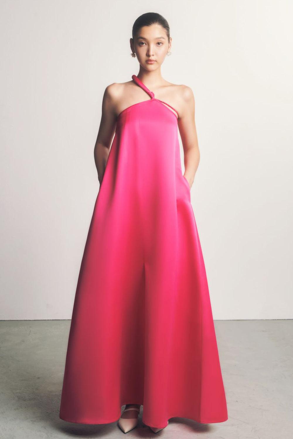silk pocket dress Silk Shirt Dress with Side Pocket