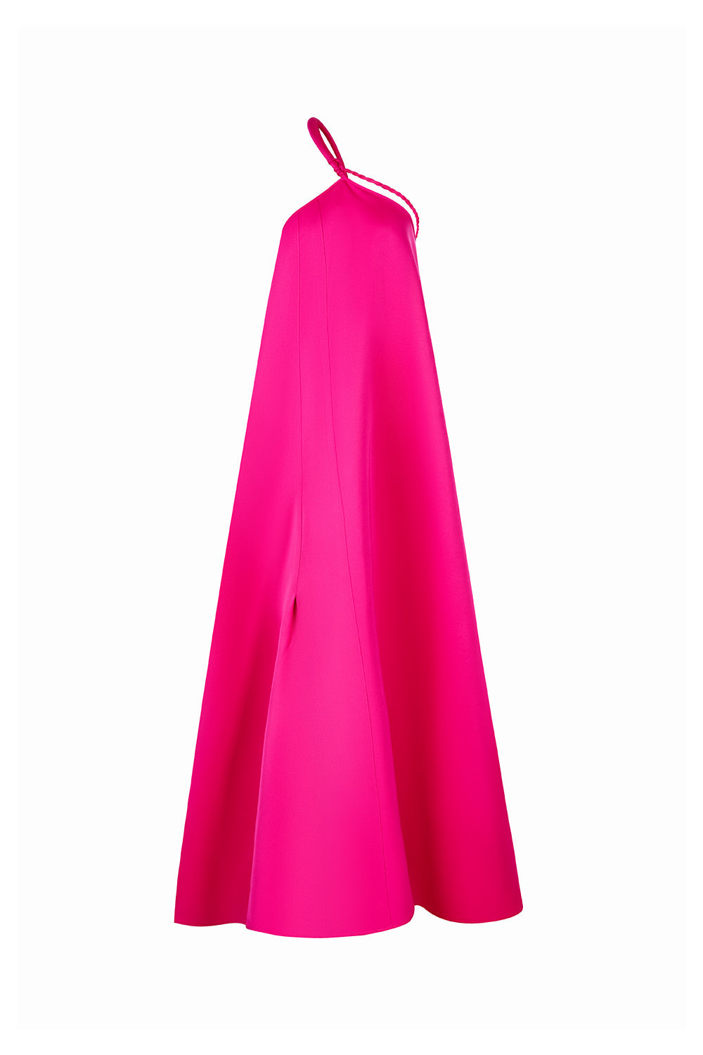 pink duchess satin dress Bon Bon Pink Bridesmaid Dress Matte Satin Size Medium