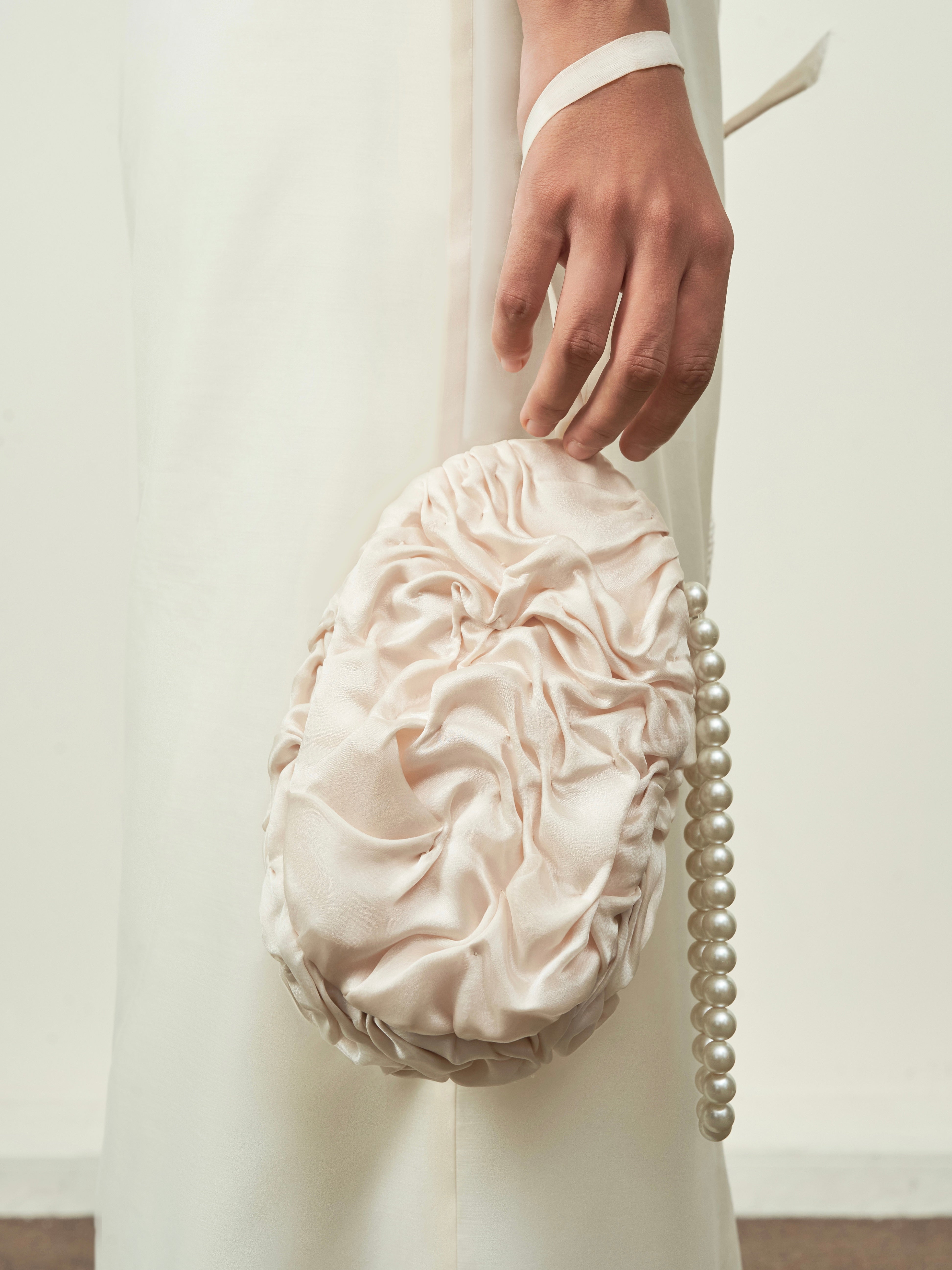 Khue Smocking Silk Organza Bag