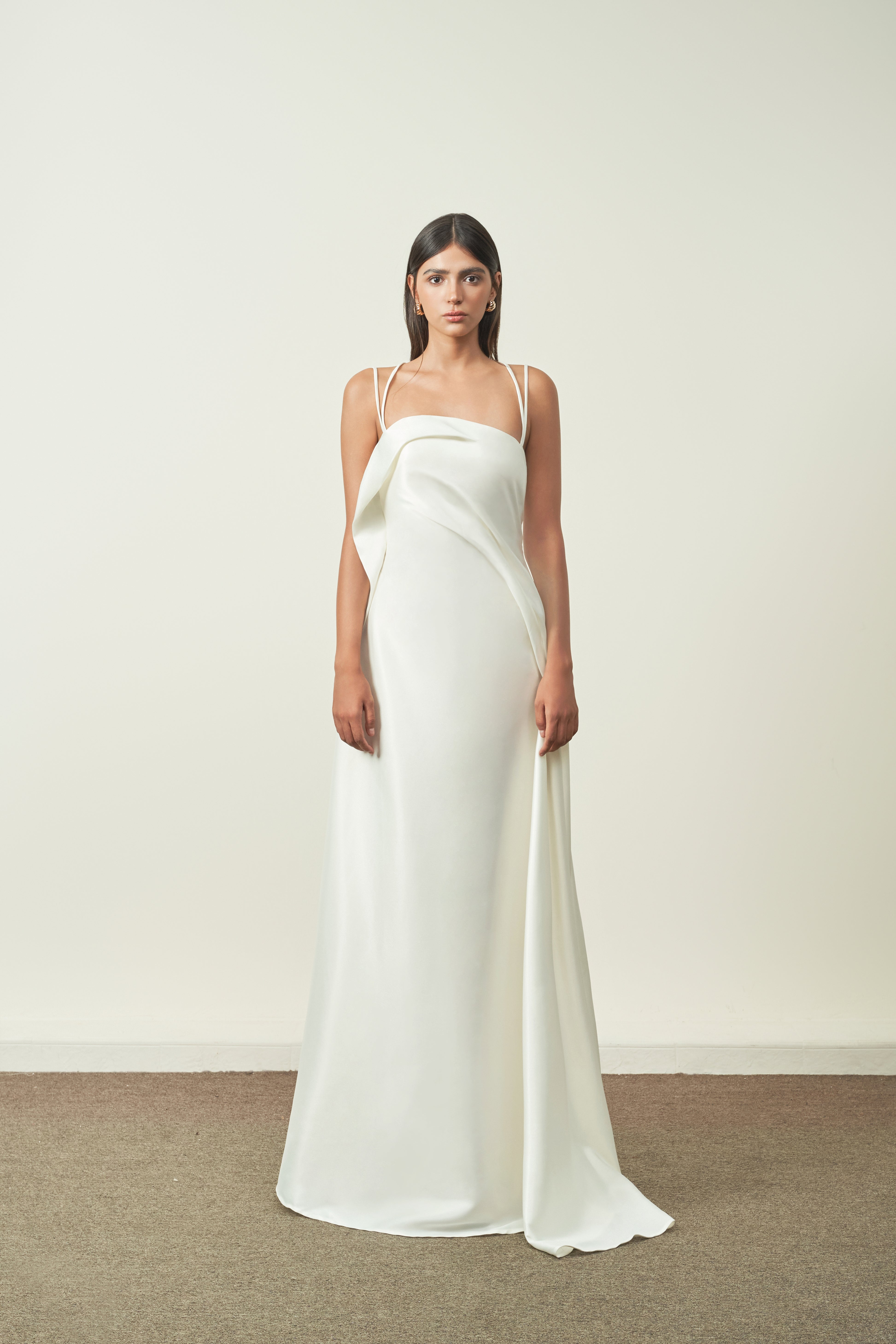 Bich Tuyen A-line Spaghetti Strap Floor Length Dress