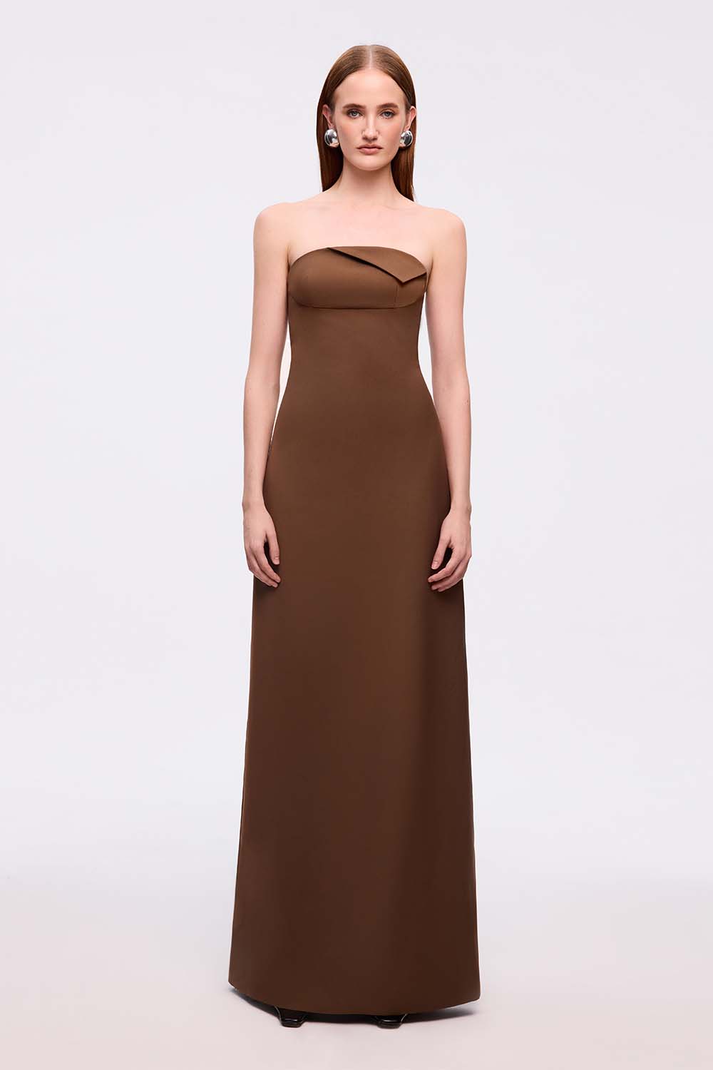 Giai Sheath Sleeveless Cotton Twill Maxi Dress