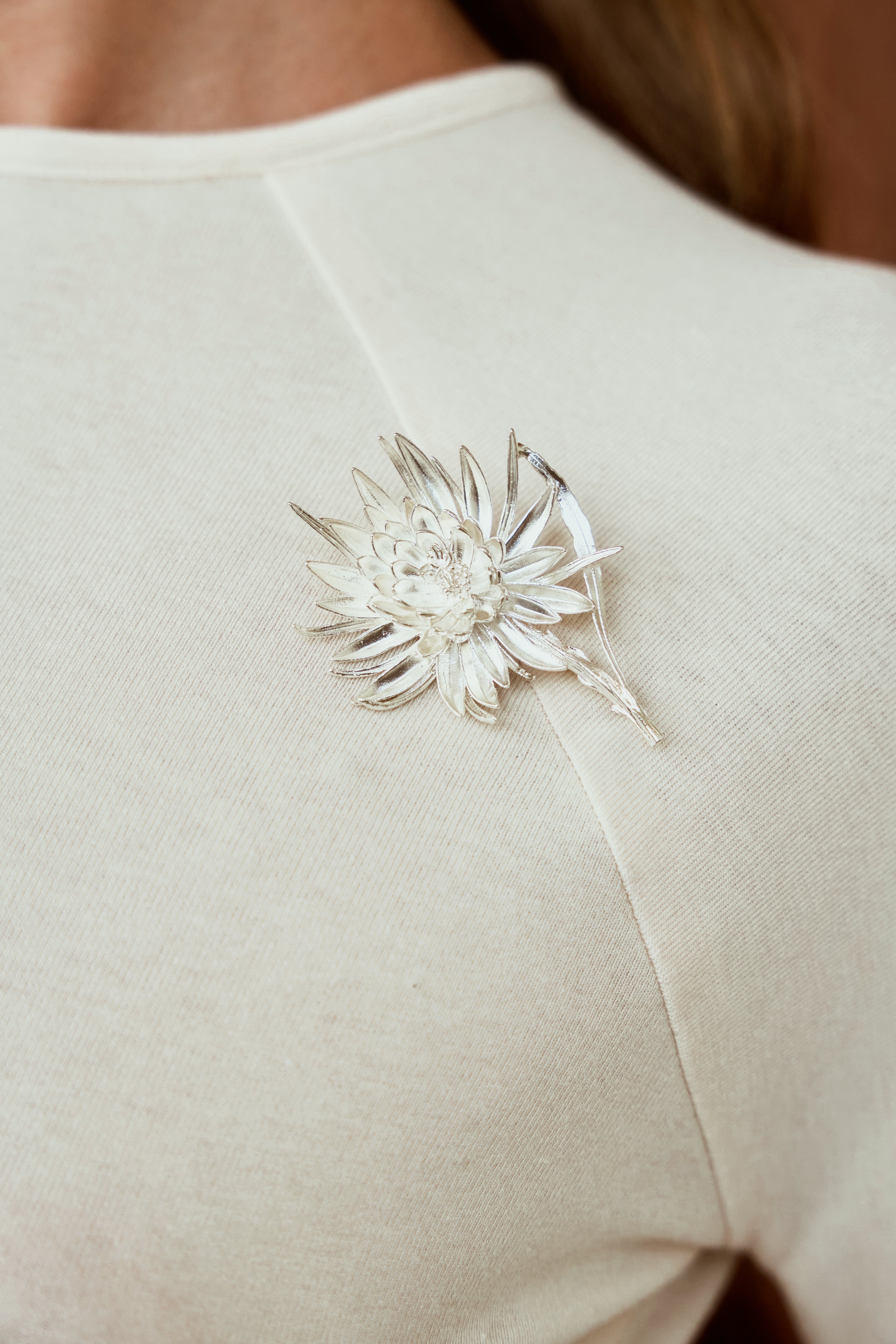 Lily Silver Brooch