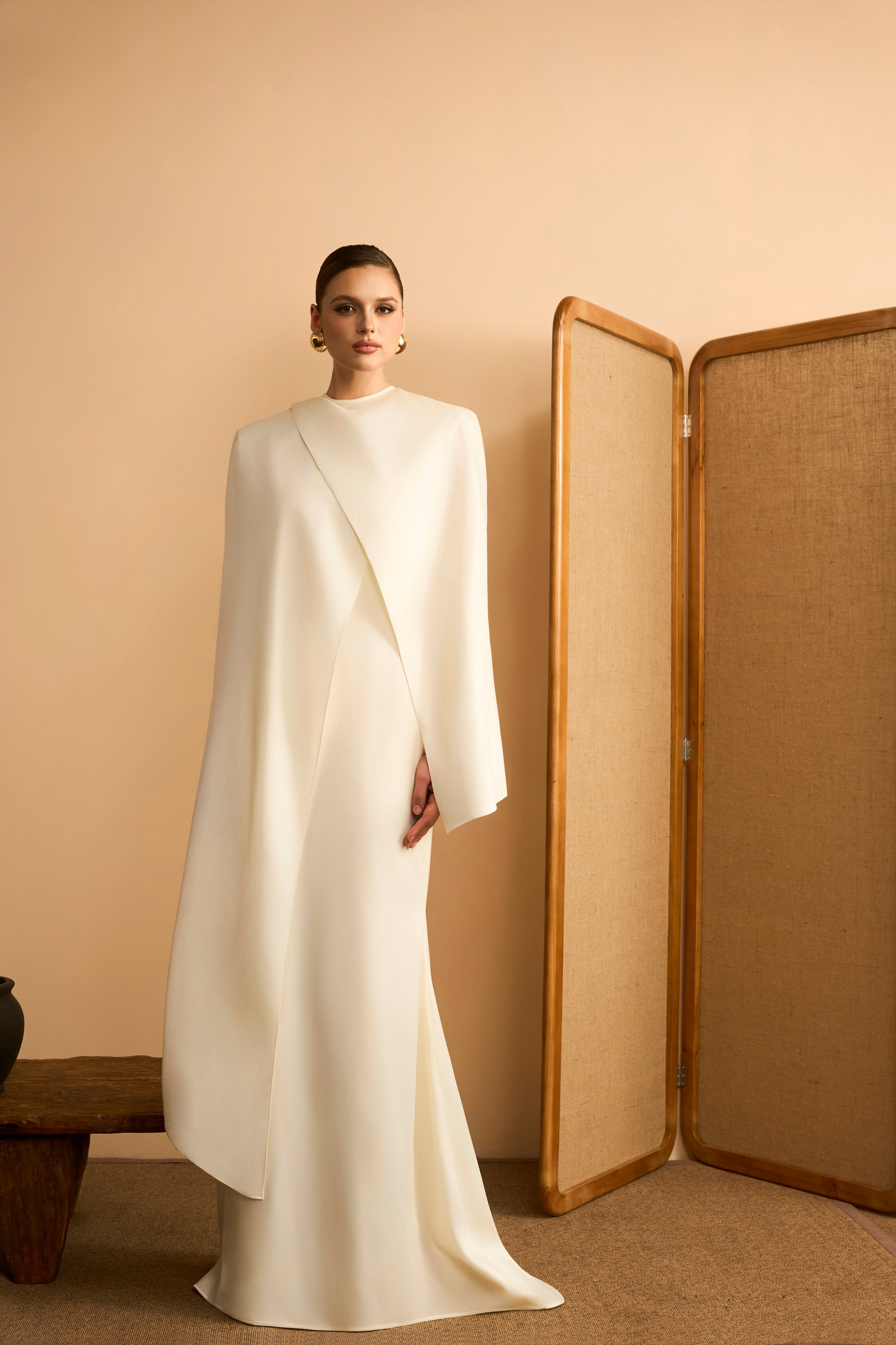 Tuyet Anh Mermaid Strapless Satin Maxi Dress