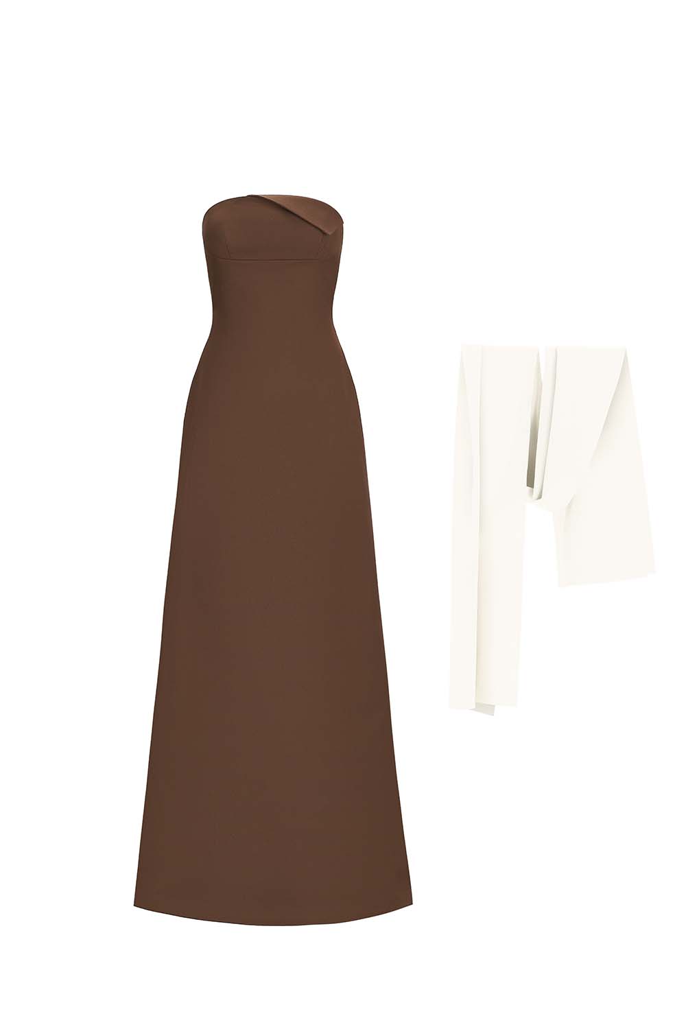 Giai Sheath Sleeveless Cotton Twill Maxi Dress