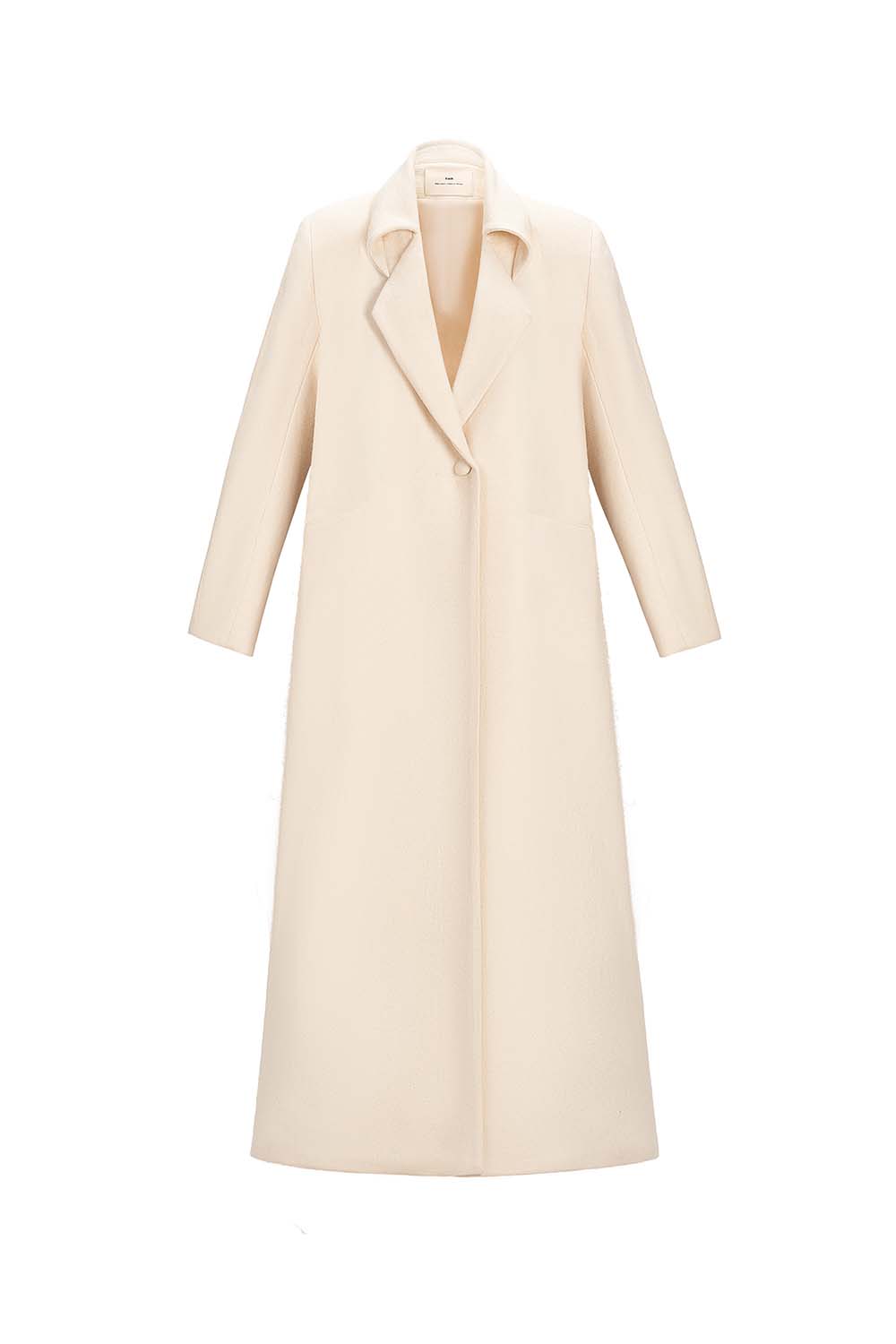 Bach Di Structured Long Sleeve Wool Trench Coat