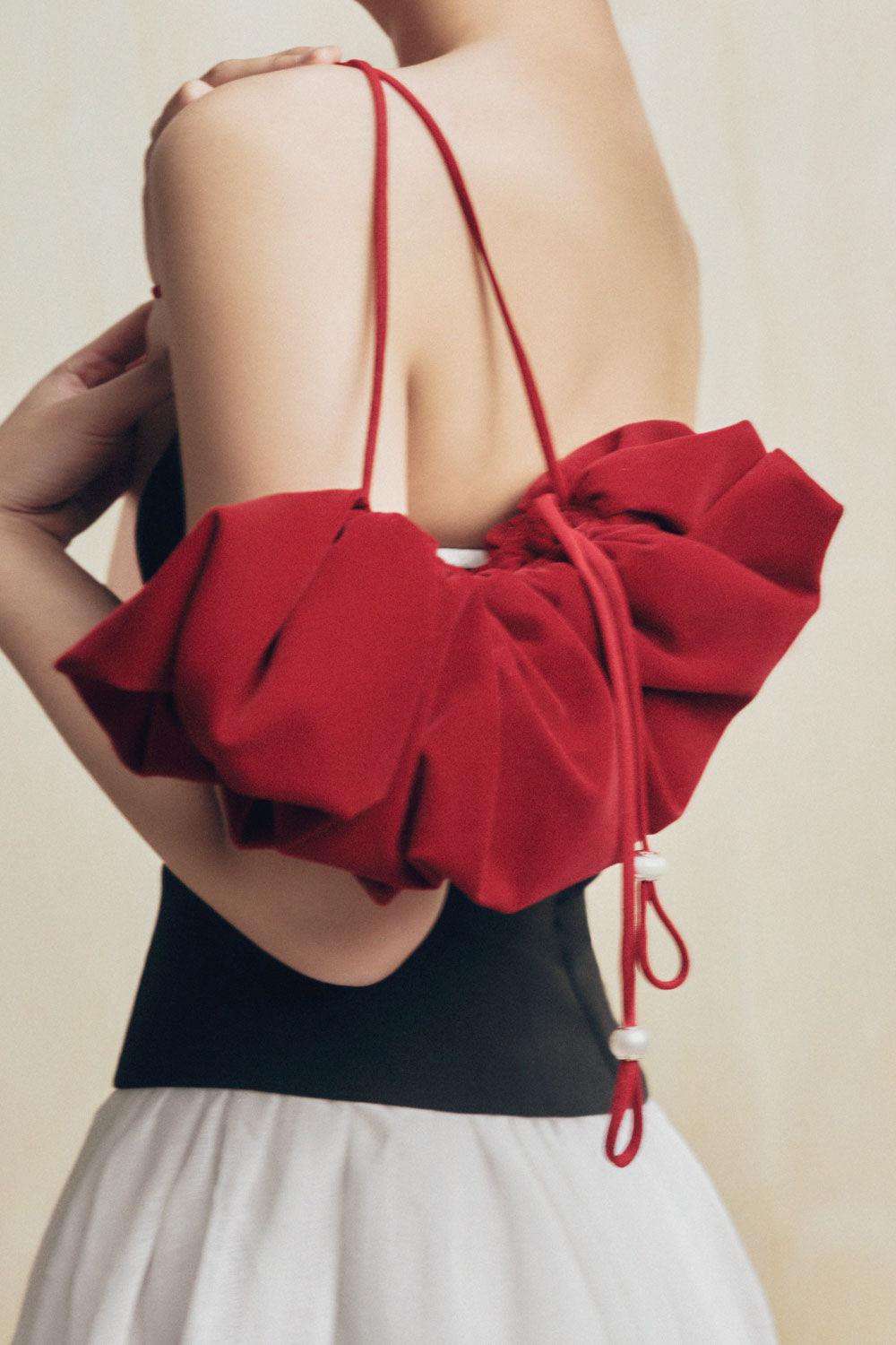 Scrunchie Velvet Bag - 